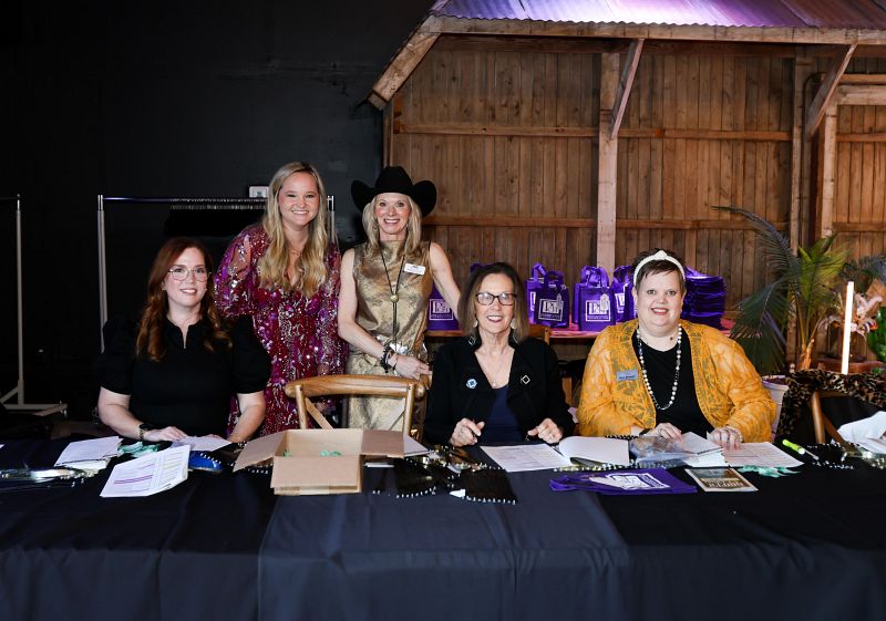 Boots &amp; Bling 2025 welcome desk