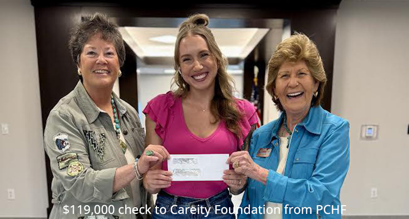 Careity Foundation with check from PCHF